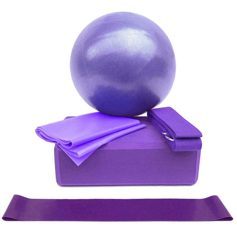 5 Pcs Yoga Equipment Ball Blocks Set